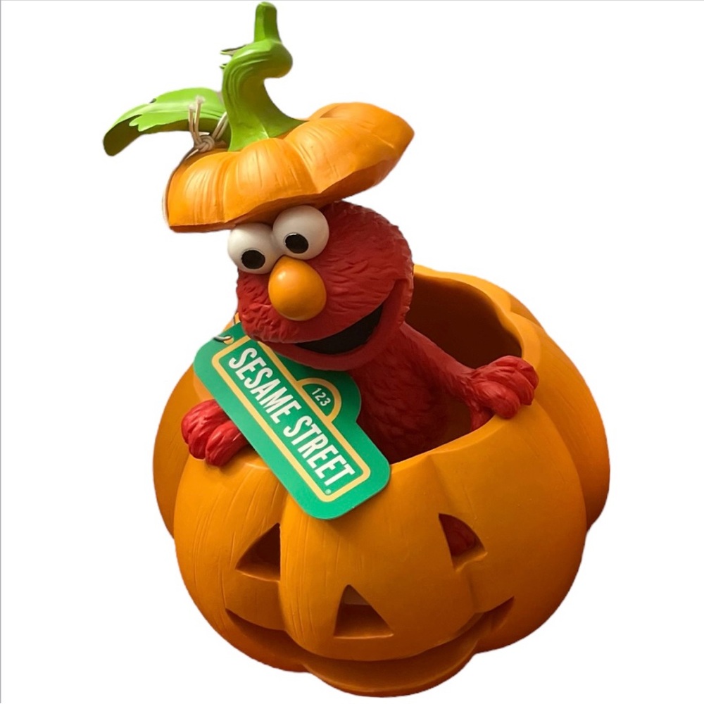 Sesame Street ELMO Halloween Pumpkin Jack-O’-Lantern Figurine Halloween Decor